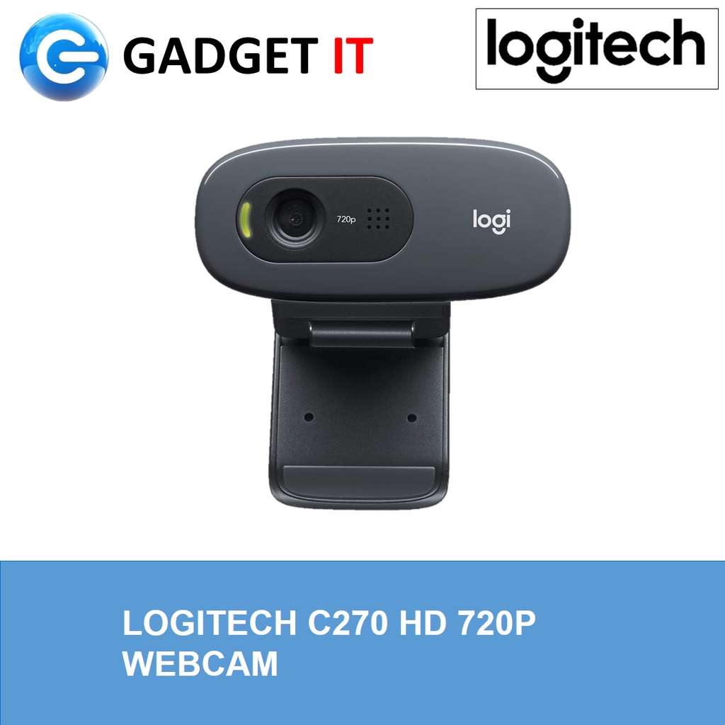 LOGITECH C270 HD WEBCAM FOR VIDEO CALLING (LOGITECH MALAYSIA PRODUCT)  WC-LGT-C270 | Shopee Malaysia