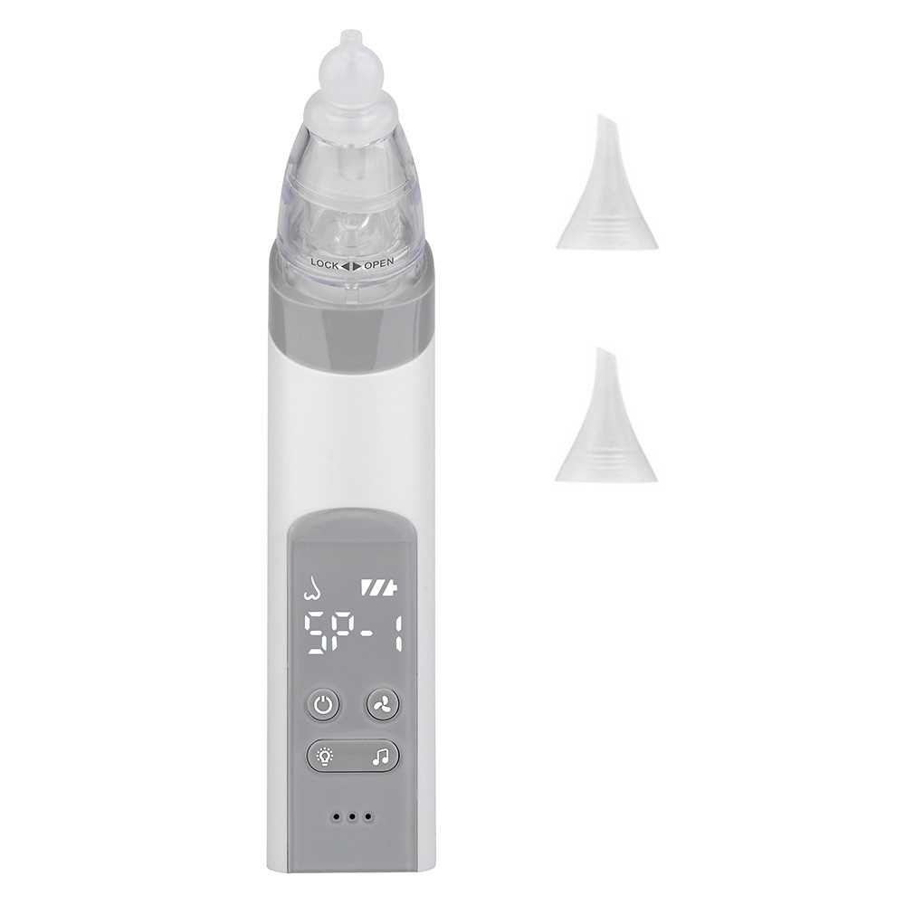 Baby Nasal Aspirator Electric Nose Suction Nose Cleaner with 3 Silicone ...