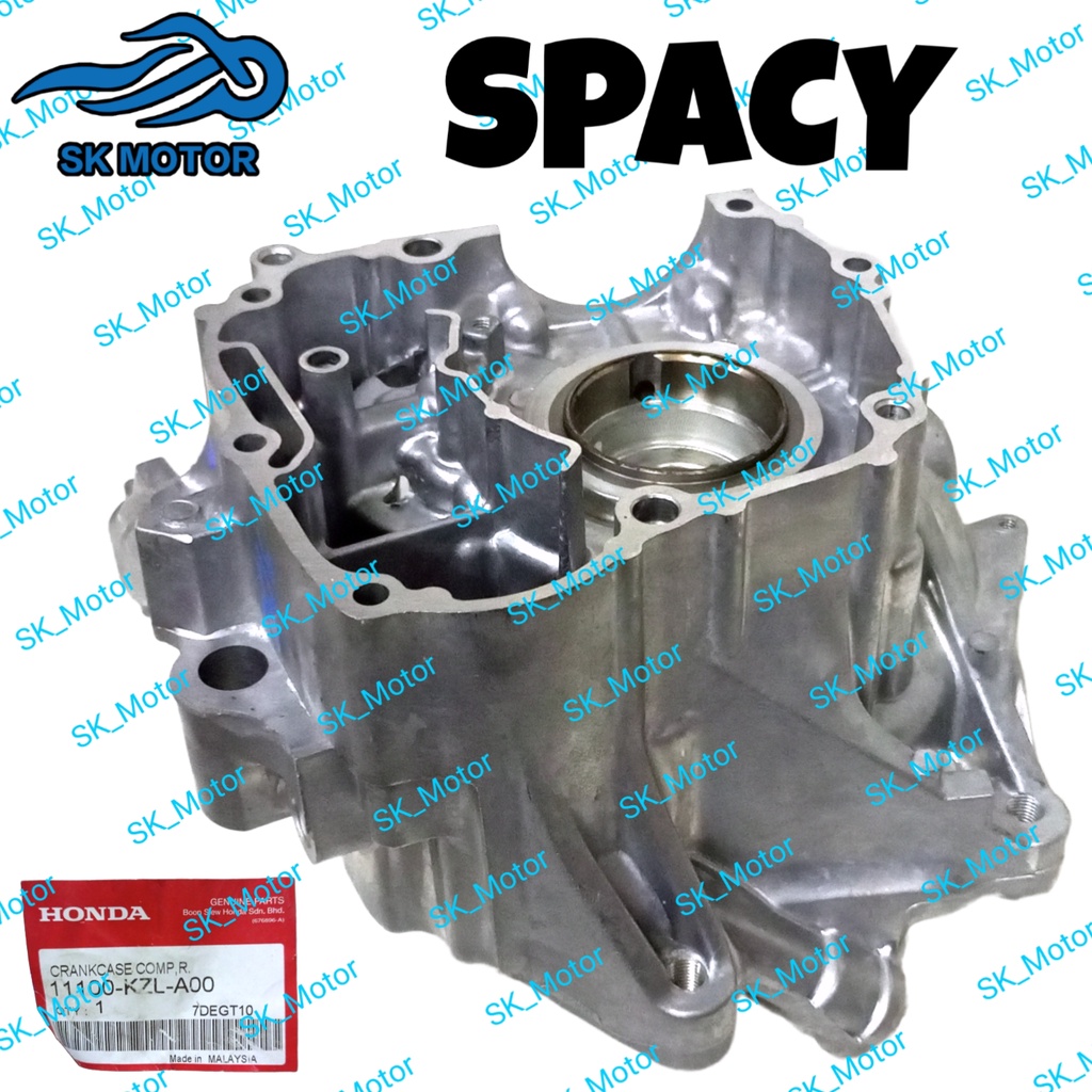 Honda SPACY 110 Original Crankcase Left Right Kiri Kanan Casing Kotak ...