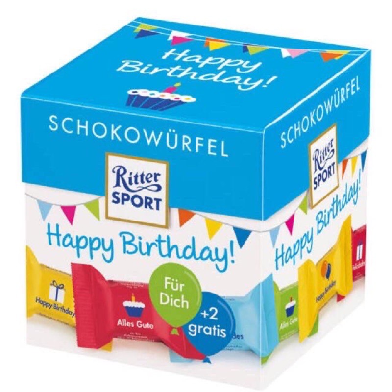 Ritter Sport Chocolate Cubes 176g Shopee Malaysia