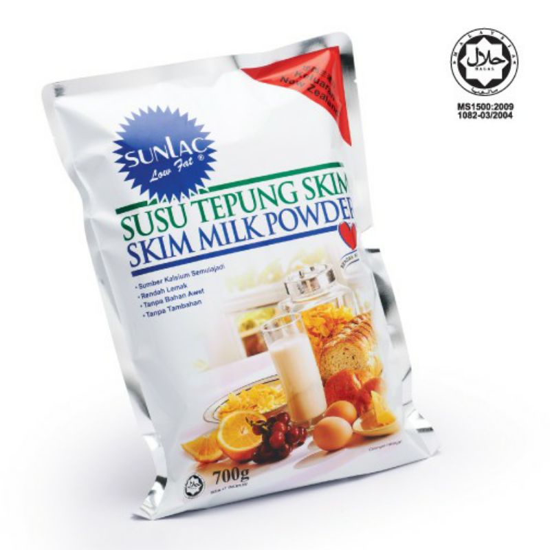 SUNLAC SUSU TEPUNG SKIM /SKIM MILK POWDER 脱脂奶粉 700G | Shopee Malaysia