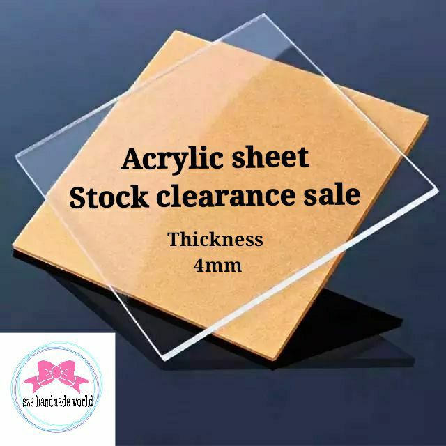 📣Stock clearance sale 📣Acrylic sheet 4mm(T) | Shopee Malaysia