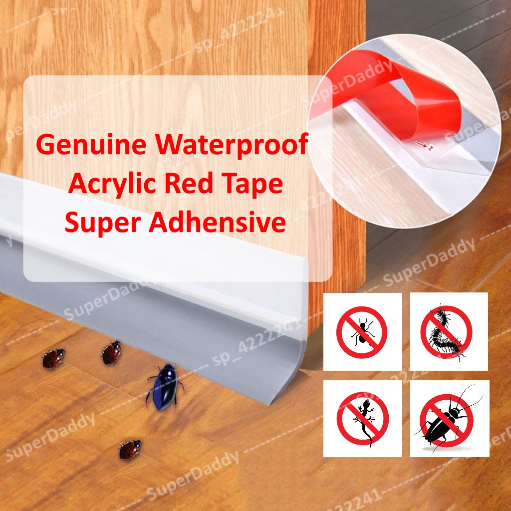 Bathroom Door Water Stopper Rubber Door Bottom Seal Draft Guard Block ...