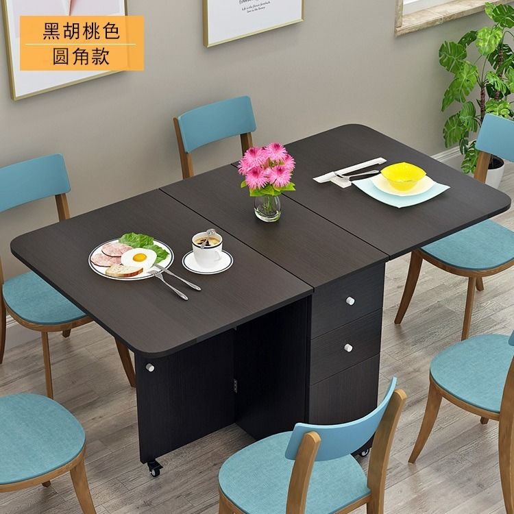 Dining table dining table folding IKEA home multifunctional simple and ...