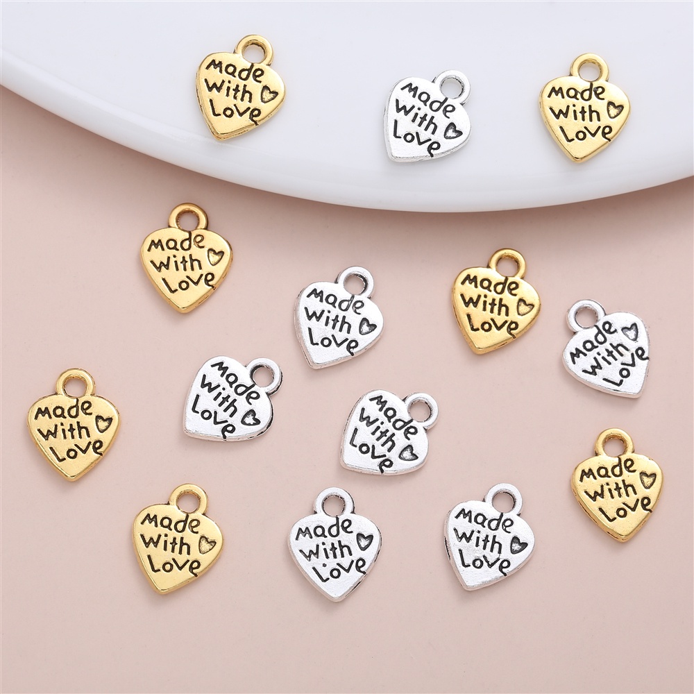 40pcs/set Delicate Lovly Heart Vintage Charm Accessories for Girly ...