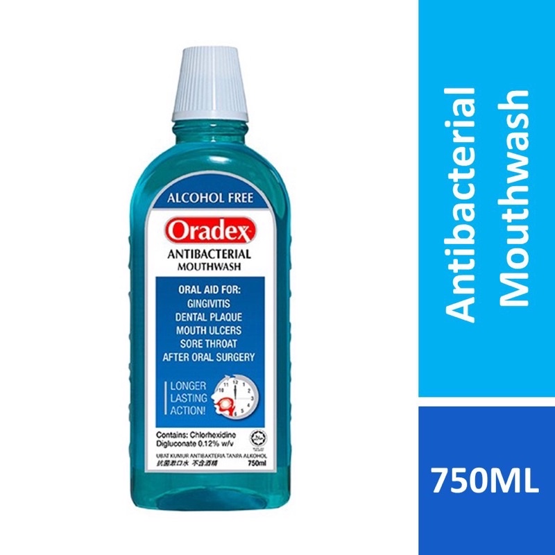 Oradex Antibacterial Mouthwash 750ml Shopee Malaysia