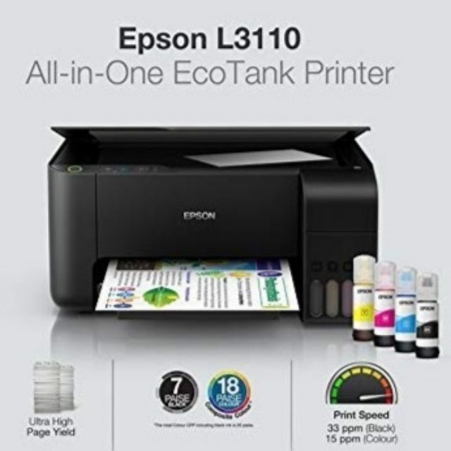 EPSON L3150 L3110 L3210 L121 L3250 L3256 PRINTER PREMIUM HYBRID INK ...