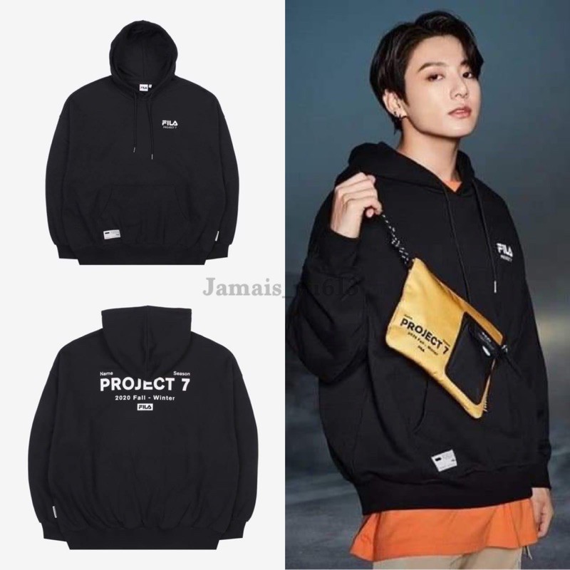 BTS Fila Project deals 7 Hoodie Black