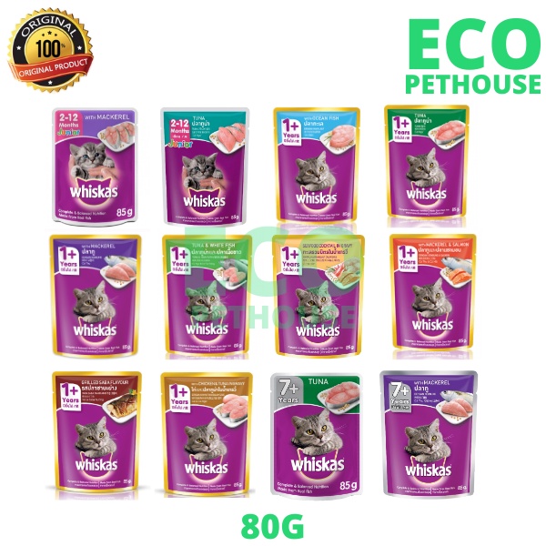 WHISKAS Pouch (Wet Cat Food) 80G Shopee Malaysia