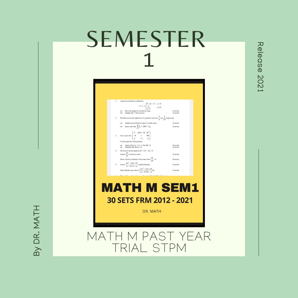 mathematics coursework stpm 2022