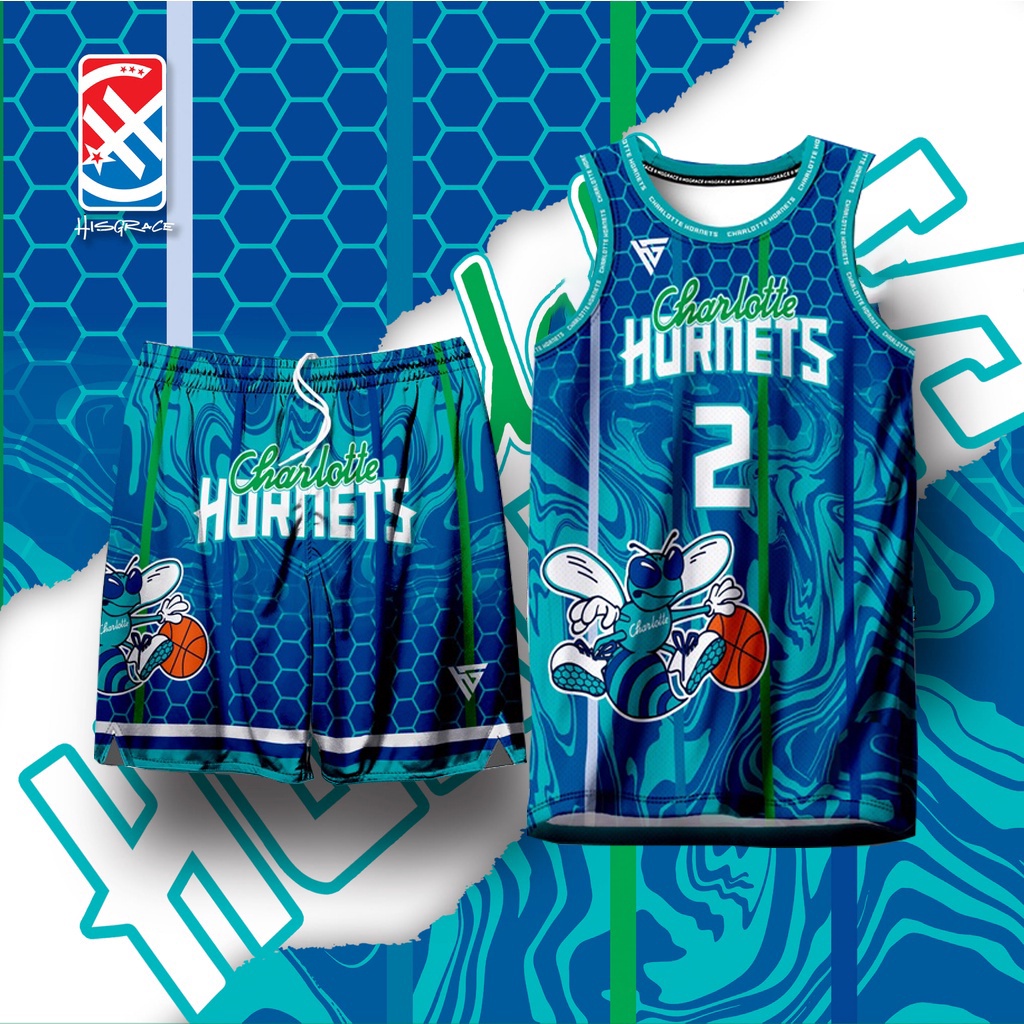 CHARLOTTE HORNETS BALL HG JERSEY FULL SUBLIMATION