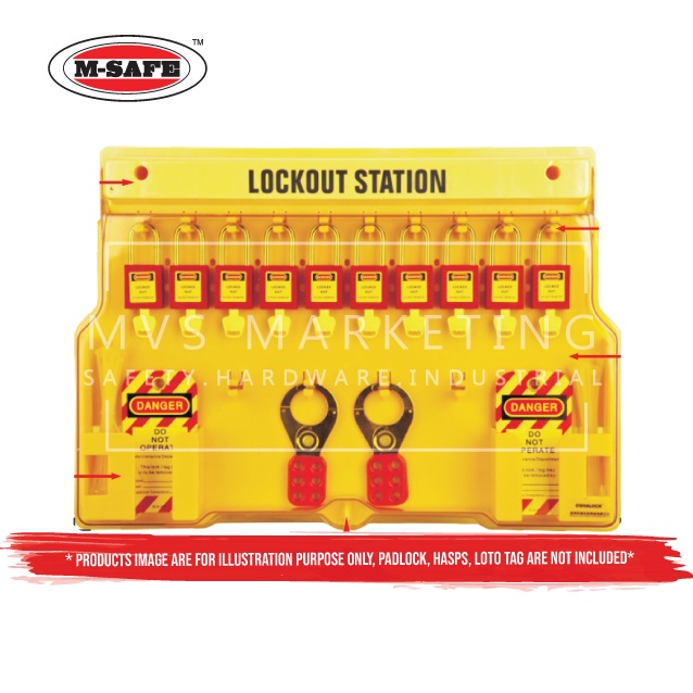 M-SAFE SAFETY LOCKOUT COMBINATION STATION ONLY (ACCESSORIES ARE NOT ...