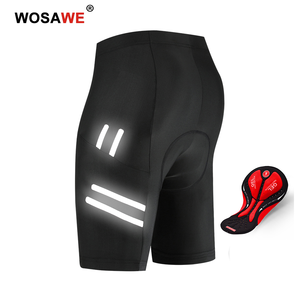 Cheap Cycling Shorts WOSAWE Men Cycling Underwear 5D Gel Padded