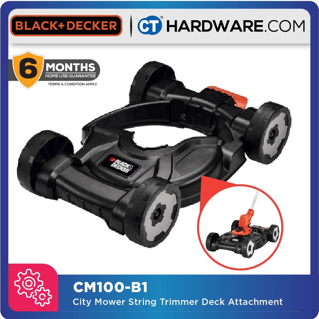 BLACK & DECKER CM100-B1 3 IN 1 STRING TRIMMER DECK ATTACHMENT FOR ...