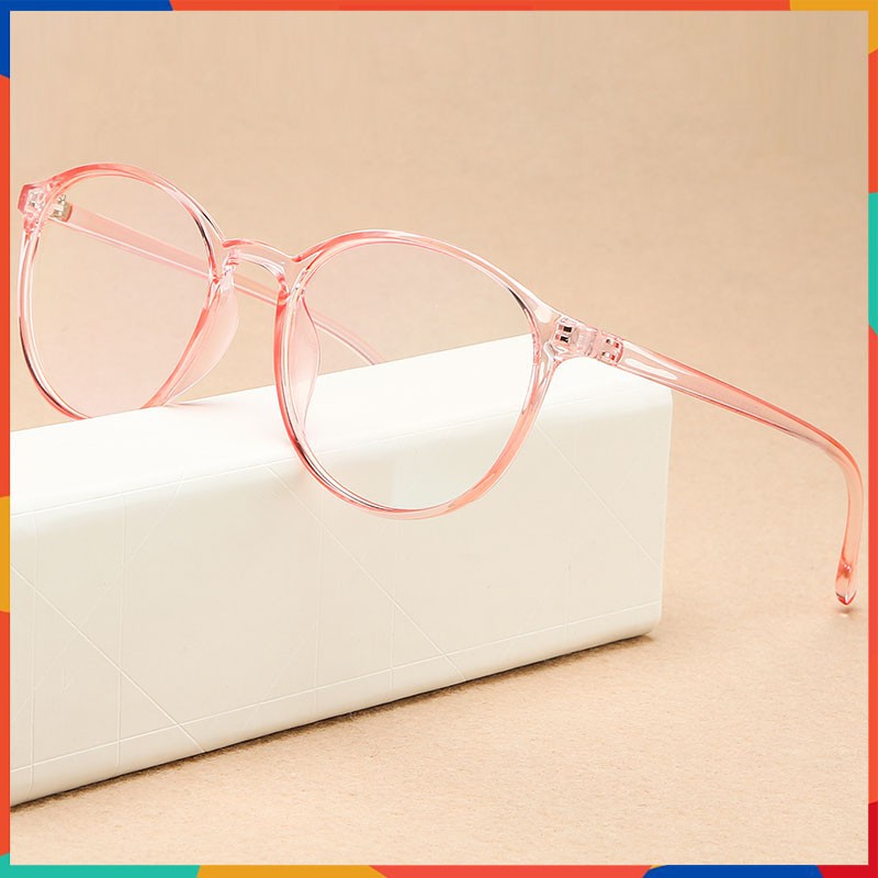 Minimalist Plastic Frame Glasses Cermin Mata Bulat Women Man Eyeglasses ...