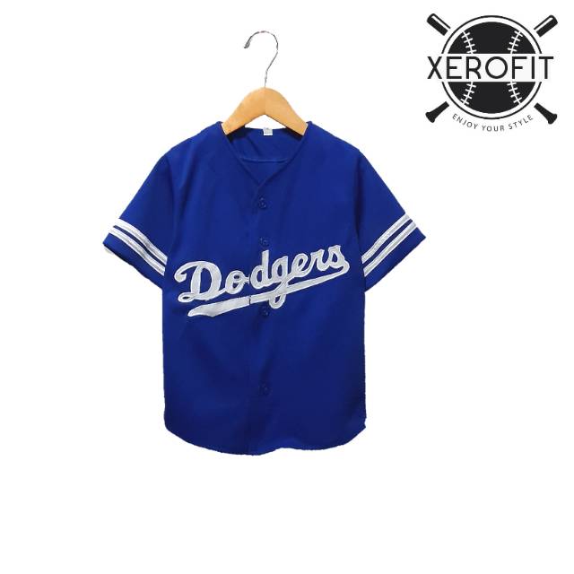 Kids baseball Jersey - Blue Dodgers