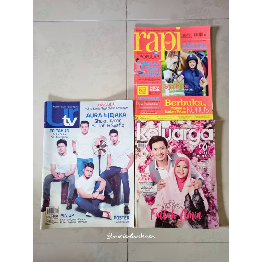 Majalah URTV, Rapi dan Keluarga | Shopee Malaysia