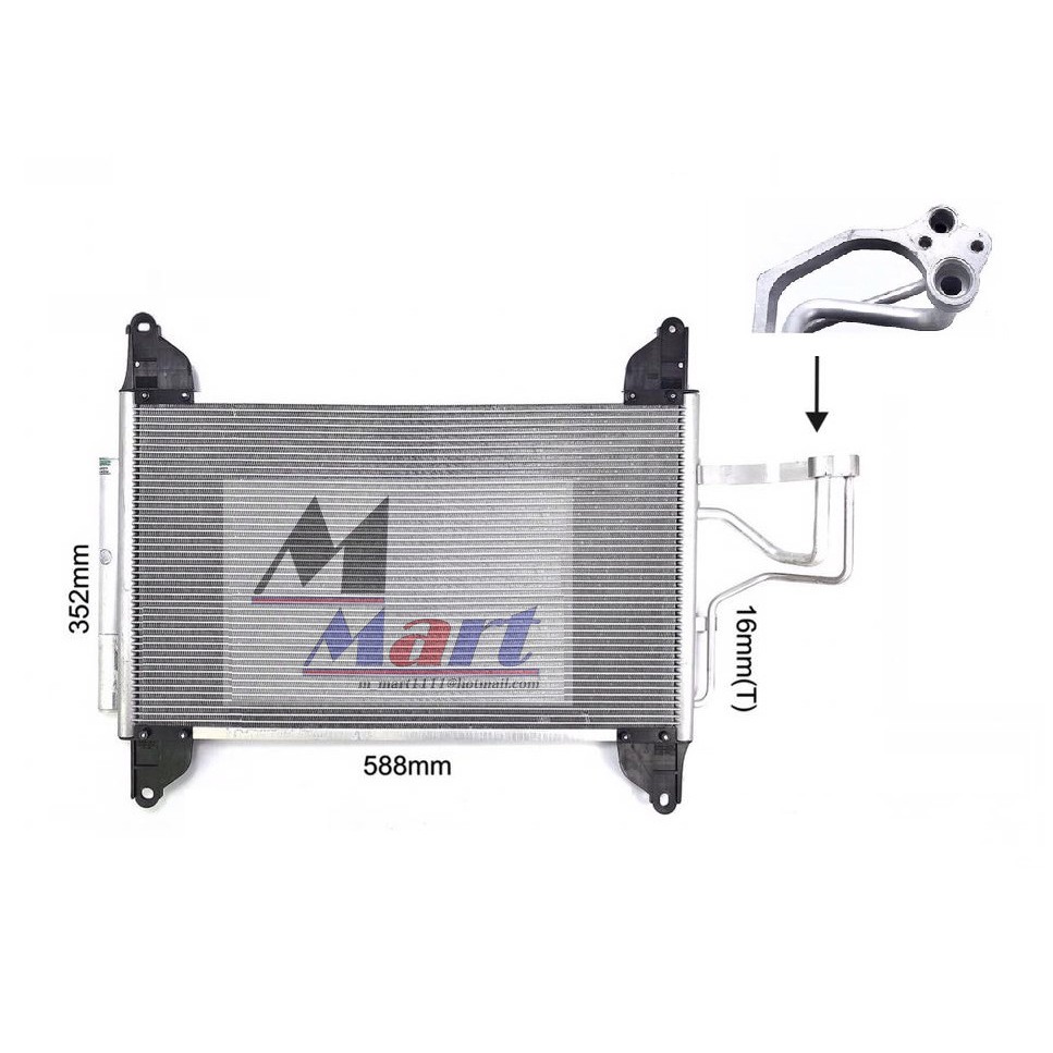 Proton Saga BLM / FL / FLX / Saga R VVT 2016 Air Cond Condenser (Sanden