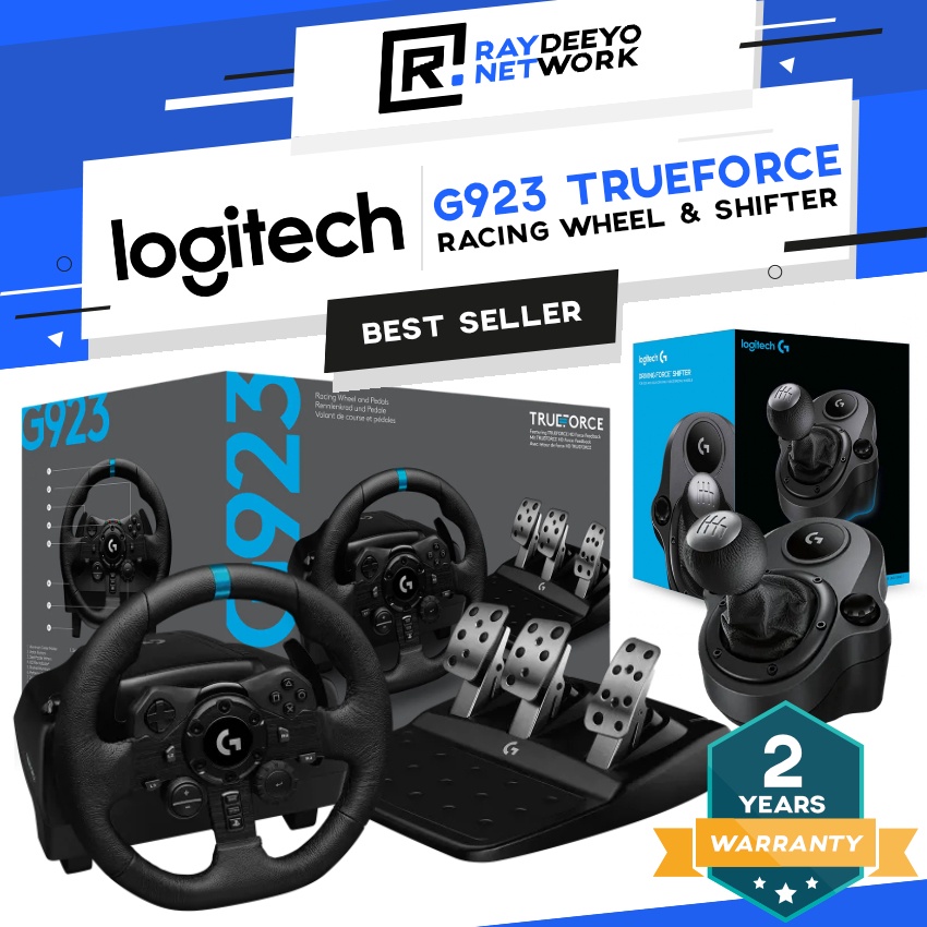 Logitech G923 TRUEFORCE Racing Wheel [Compatible with PlayStation and ...