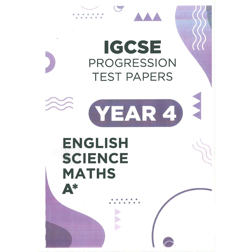 Cambridge Primary IGCSE Progression Test Papers Year 3 / Year 4 / Year ...