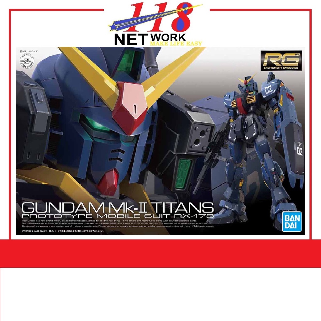 thumbnail image 2 of BANDAI RG 1/144 GUNDAM MKII TITANS | Malaysia 2 of 13