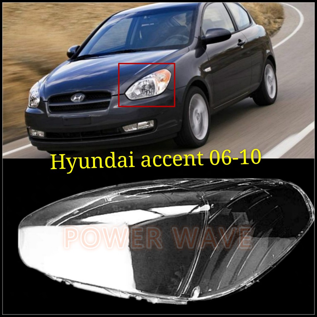 HYUNDAI ACCENT 20062012 HEADLAMP COVER HEADLAMP LENS HEADLAMP CASING