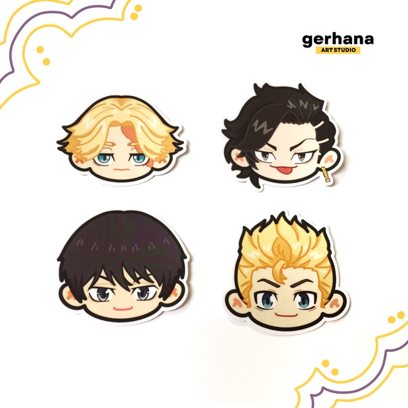 Tokyo Revegers Chibi Sticker | Takemichi Naoto Inui Kokonoi | Shopee ...