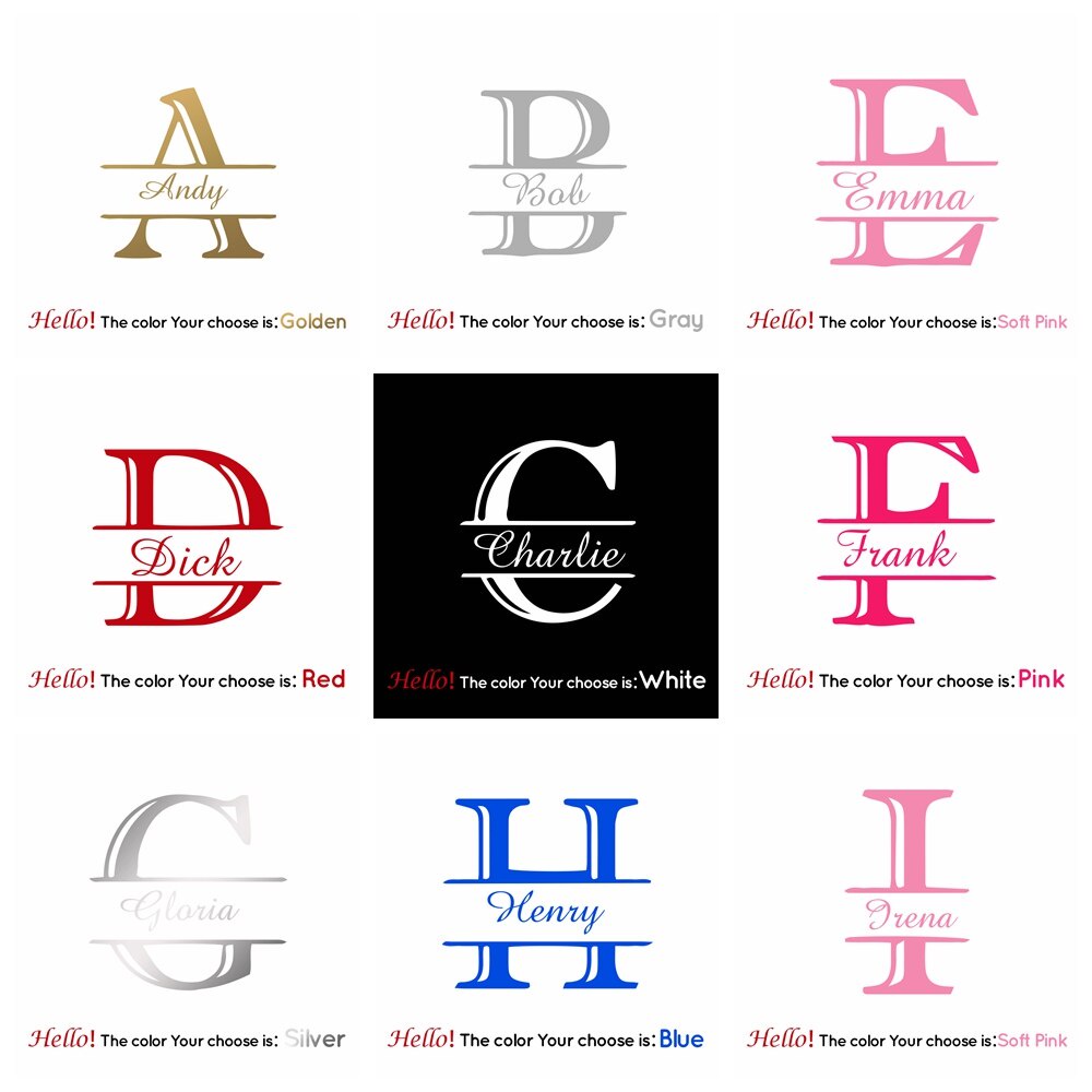 Custom Name Vinyl Wall Stickers Personalized Decals For Kids Room