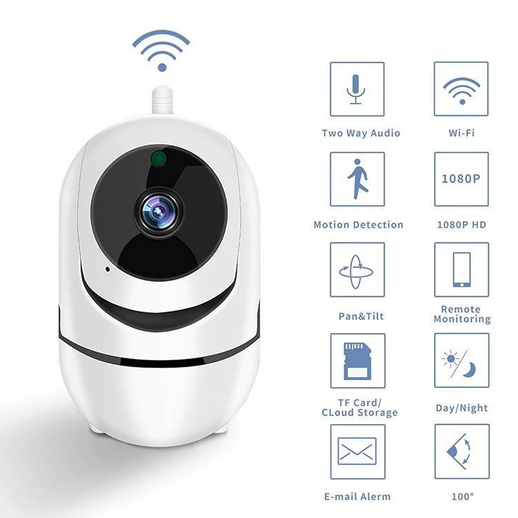 CCTV Camera WiFi Q2 720P HD IP Security Cam PTZ IR Night Vision (V380 ...