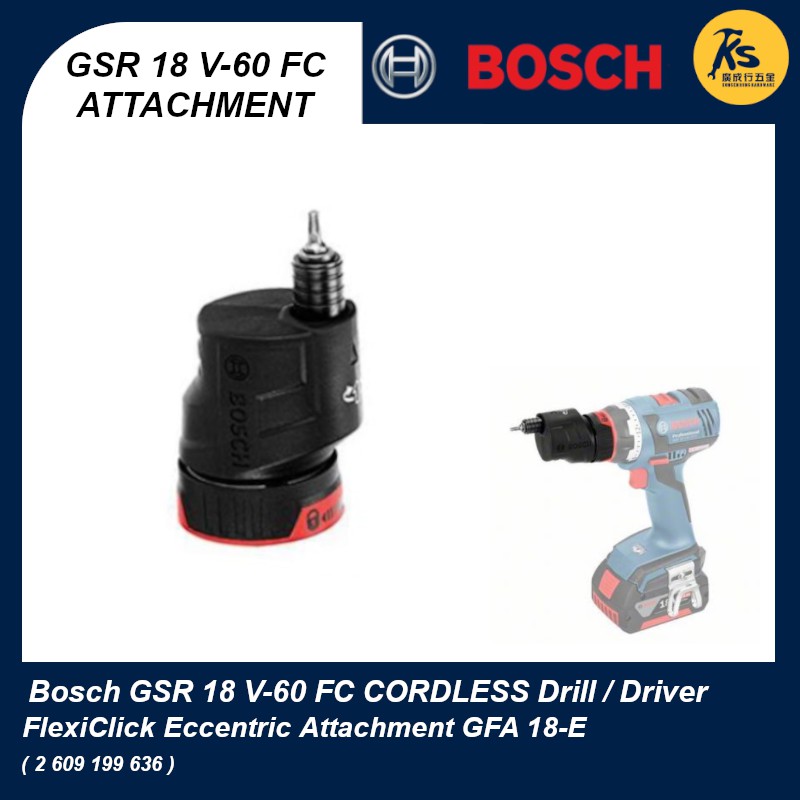 Bosch 18V Cordless Drill/Driver GSR 18 V-60 FC Malaysia 