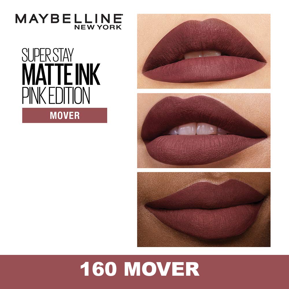 Maybelline Superstay Matte Ink MOVER-160 Lipstick Make Up | Shopee Malaysia