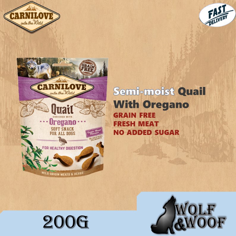Carnilove Dog Snack Dog Treats 200g (Carnilove Salmon 200g, Wild Boar 200g, Carp 200g, Lamb