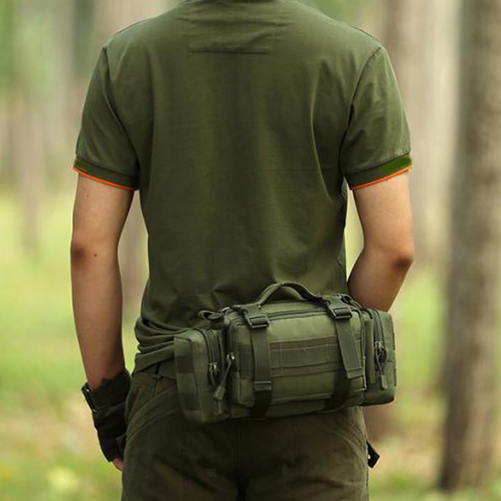 Beg Pancing Camping Military Army Tactical Waist Bag Shoulder Bag Sling Chest Bag Pouch Bag Men Cycling Hiking Fishing