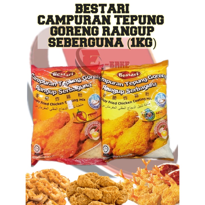 BESTARI CAMPURAN TEPUNG GORENG RANGUP SEBERGUNA 1KG | SPICY | ORIGINAL ...