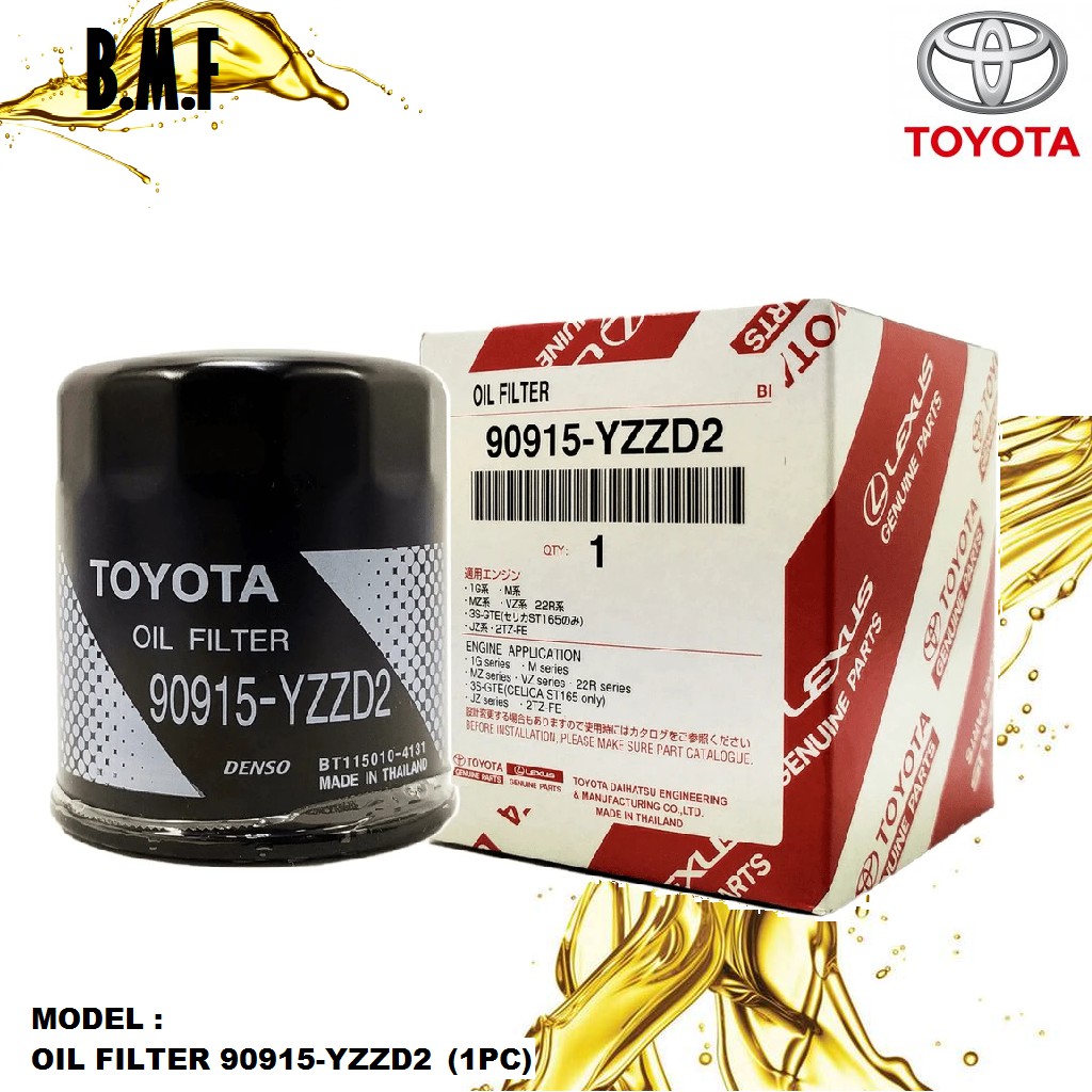 Original Toyota Oil Filter 90915-YZZD2 - Hilux / Innova / Fortuner ...