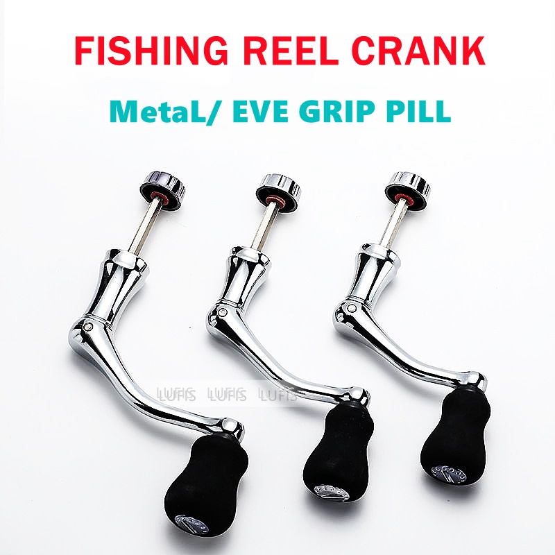 S/M/L Spinning Reel Handle Metal Fishing Spinning Reels Crank Handle ...