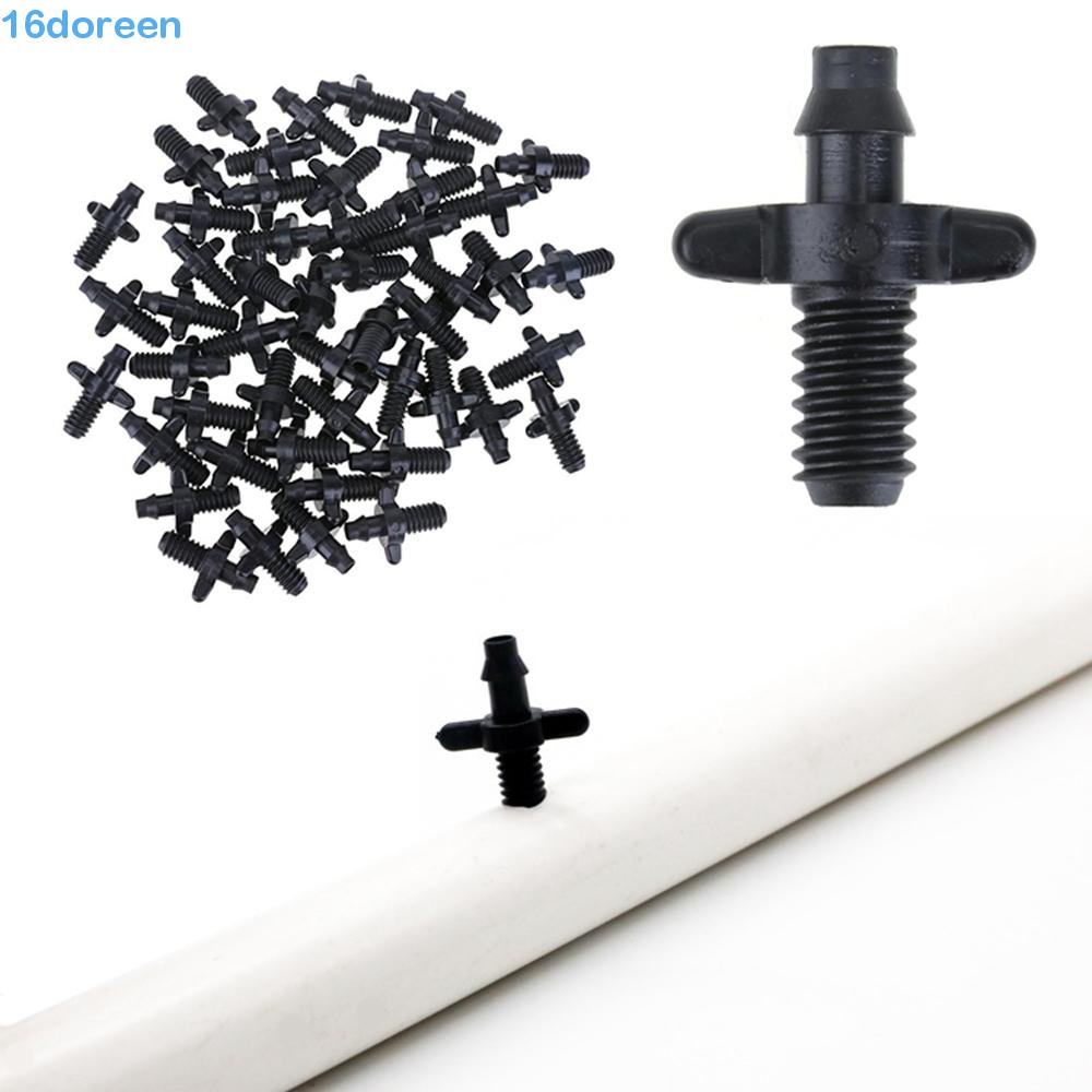 DOREEN Connector Barb 50pcs 4/7mm Hoses PVC Fittings Garden Supplies