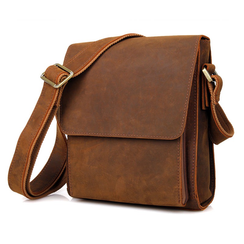 Leather sling store bags for men