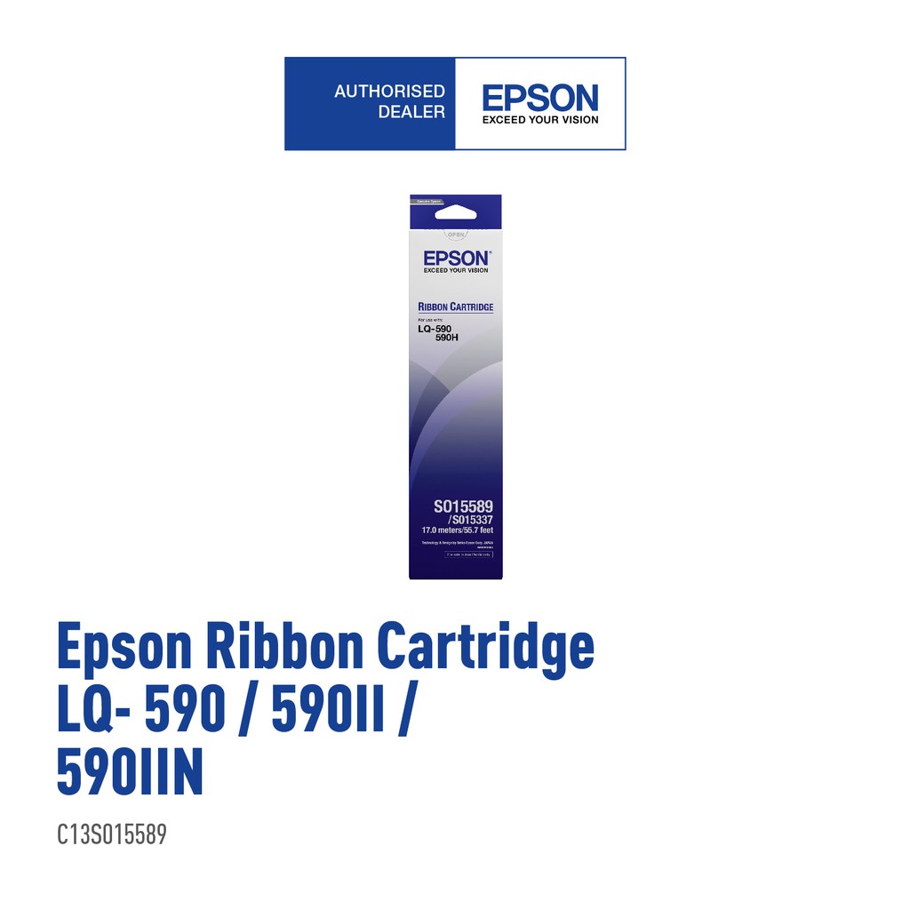Epson Lq590 100 Original Ribbon S015589 Lq 590 Lq 590ii Lq 590 590h Lq 590 Shopee Malaysia 2555