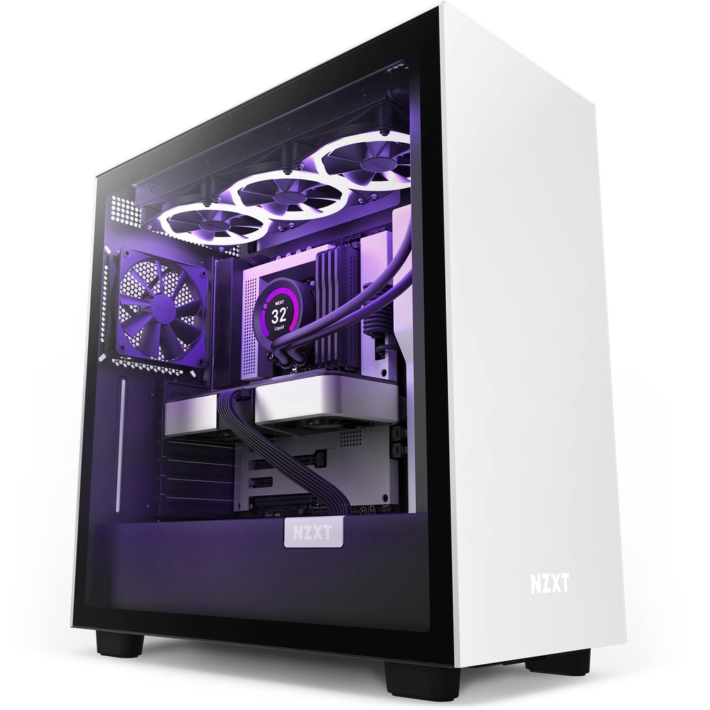 NZXT H7 MID-TOWER Gaming Case / Casing (MATTE BLACK / MATTE WHITE ...