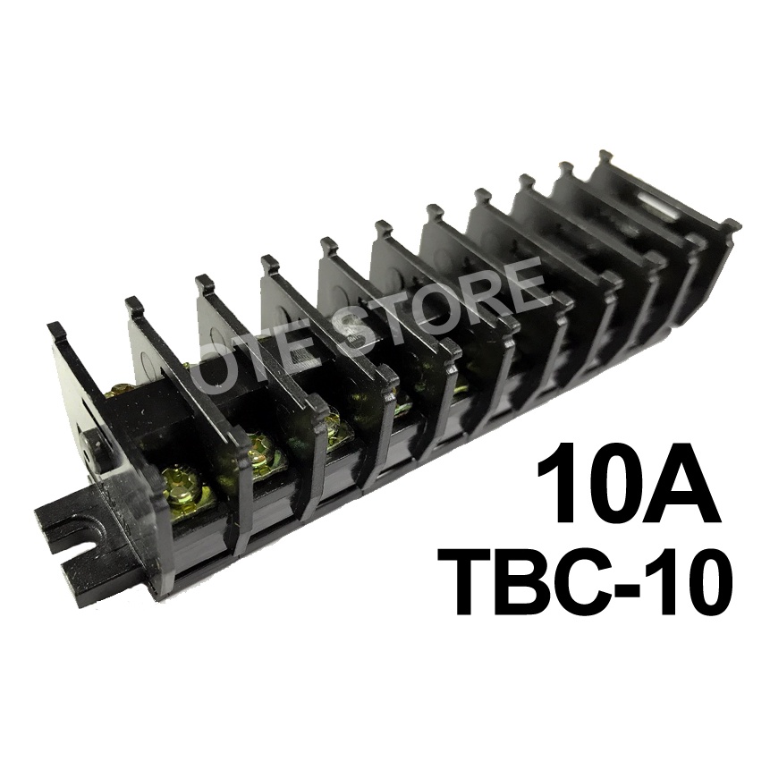 TBC-10-10 / TB-10-10 10 Pole Cassette Assembly Type Terminal Block (10A ...
