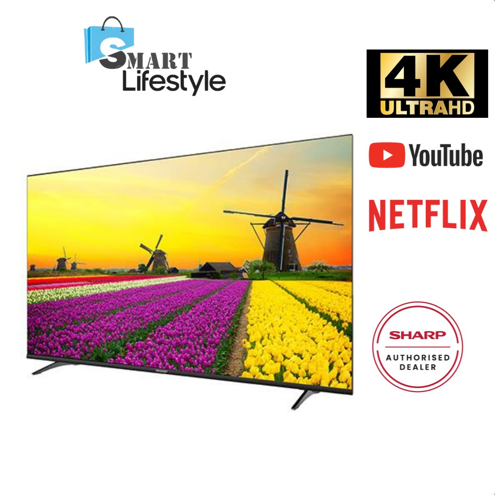 Sharp 4K UHD Smart TV (55 INCH) 4TC55CJ2X Shopee Malaysia