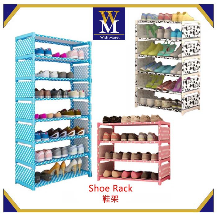 Ready Stock🔥Simple Shoe Rack Assembly Multi-Storey Shoe Self 鞋架 ...