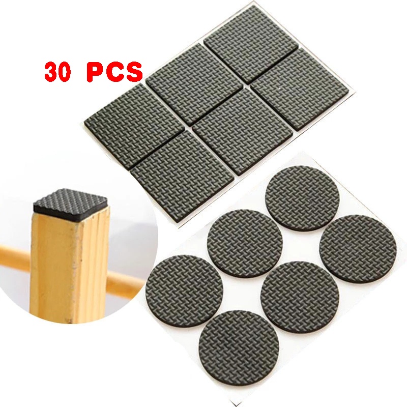 30 Pcs/Set Of Self-adhesive Non-slip Mats For Table Legs / Wear ...