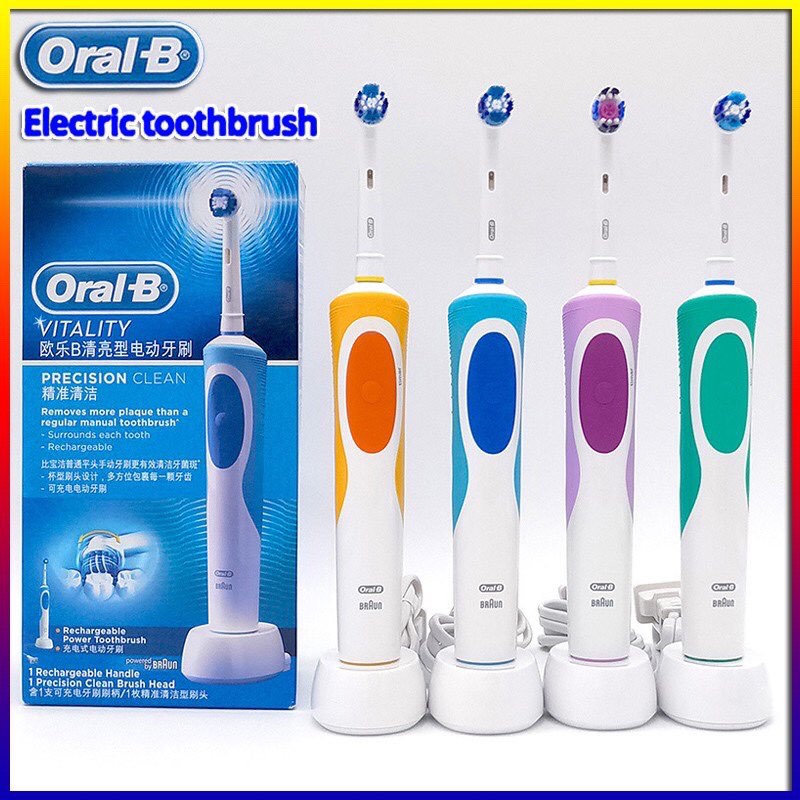 Original D12 DB4010 Authentic Electrical Advance Power Toothbrush  Rechargeable Vitality Precision Clean Powered By Braun DB4010