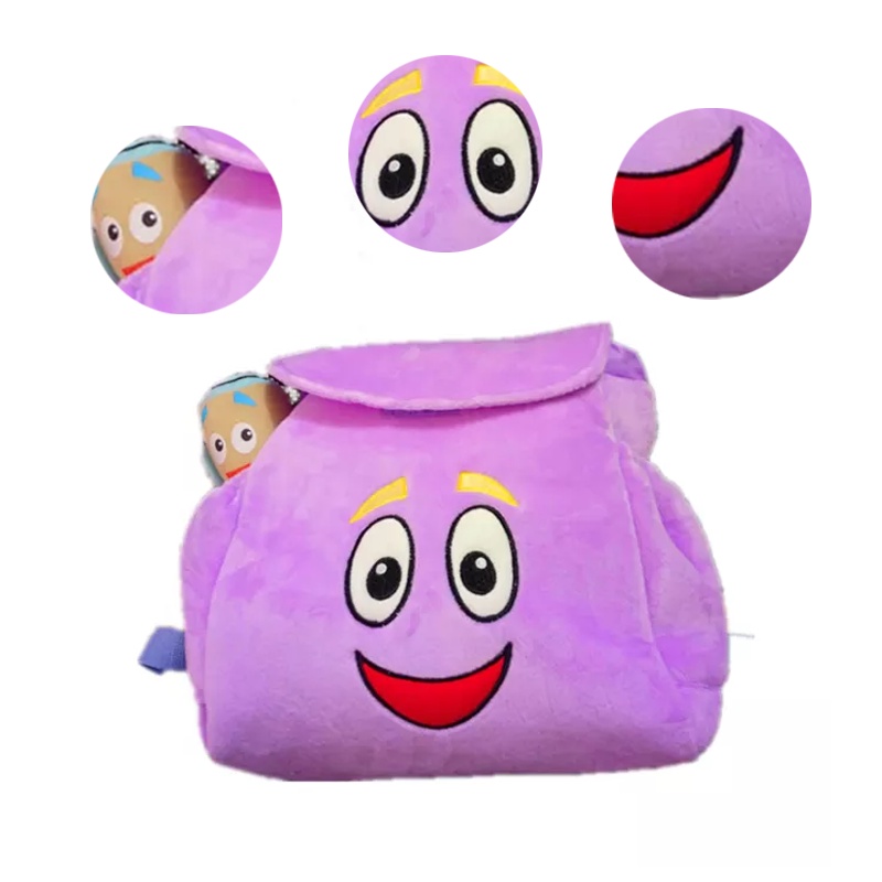 Dora the Explorer Nylon Backpack Preschool Bag Map Plush Doll Christmas Gift Shopee Malaysia