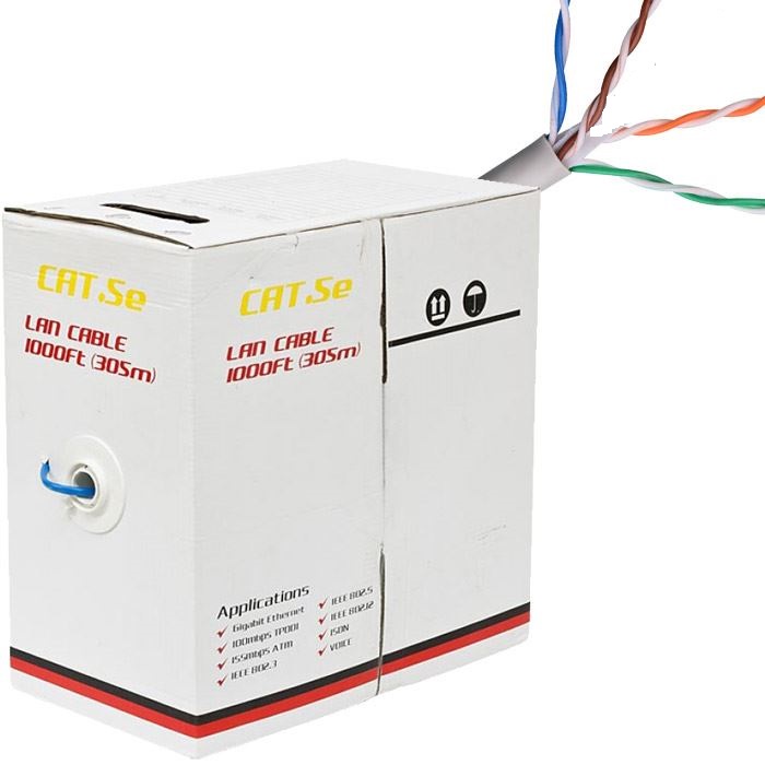 Hotdeal Probex Cat5E Network Lan Cable Box (Blue) 305M Network Cable