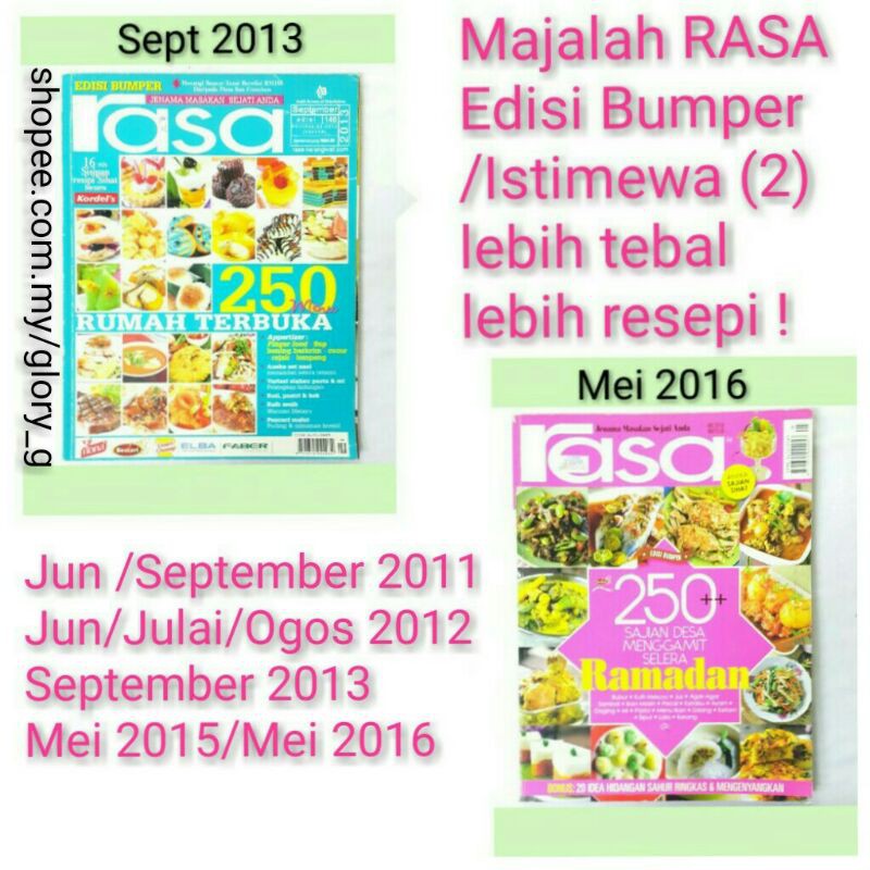 Majalah RASA Edisi Bumper 2(preloved) | Shopee Malaysia