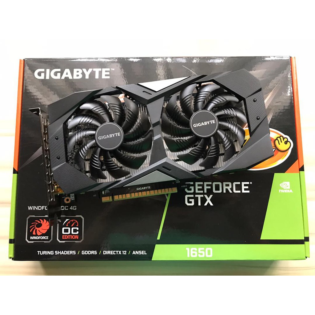 GIGABYTE GEFORCE GTX 1650 WINDFORCE OC 4G GRAPHIC CARDS (GV-N1650WF2OC ...