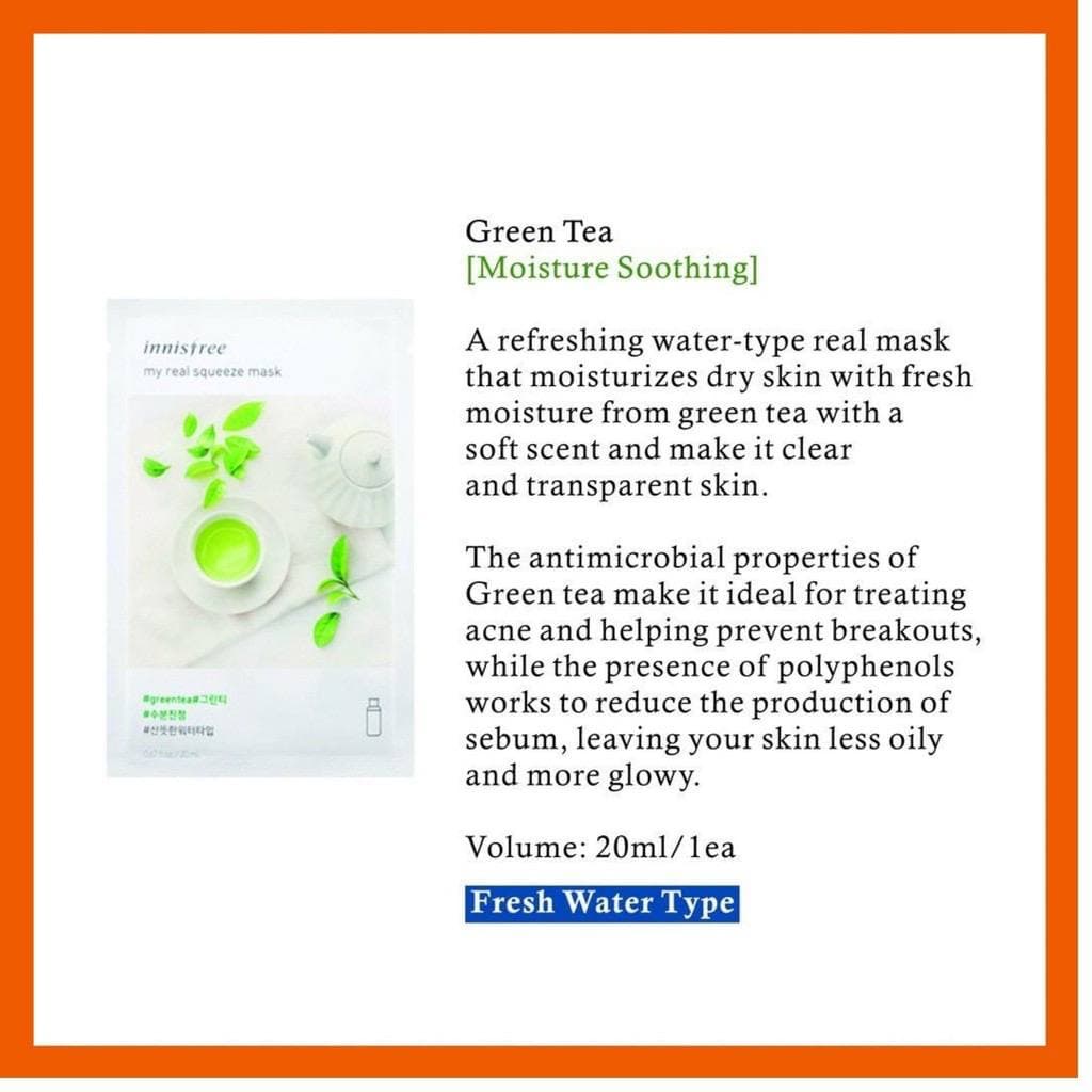 (MARCH 2023 EXPIRED) Innisfree Korea Face Mask Sheet Natural Essence